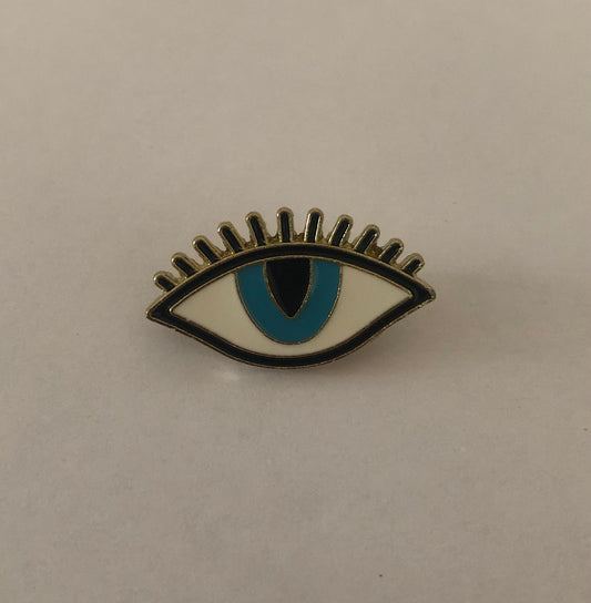 Evil eye safety pin