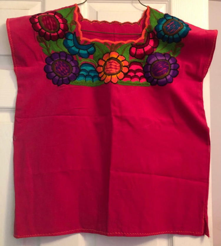 declaración mientras tanto roto Mexican embroidered shirt Blusa bordada mexicana – Proud Chicana
