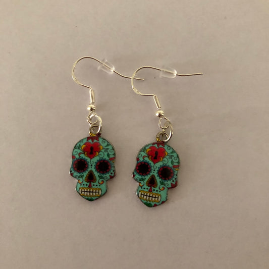 Día De Muertos Skull Calavera Earrings