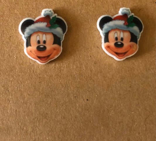 Christmas Mickey Mouse MINI stud earrings