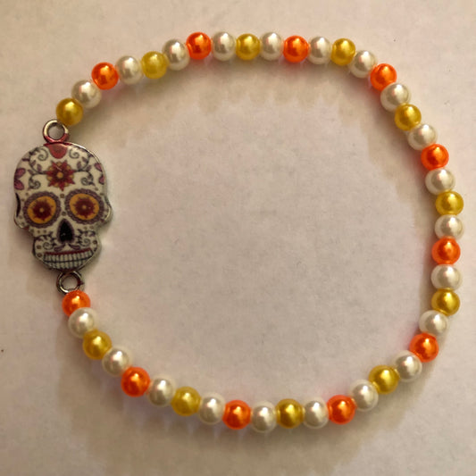 Día De Muertos Skull Calavera Bracelet