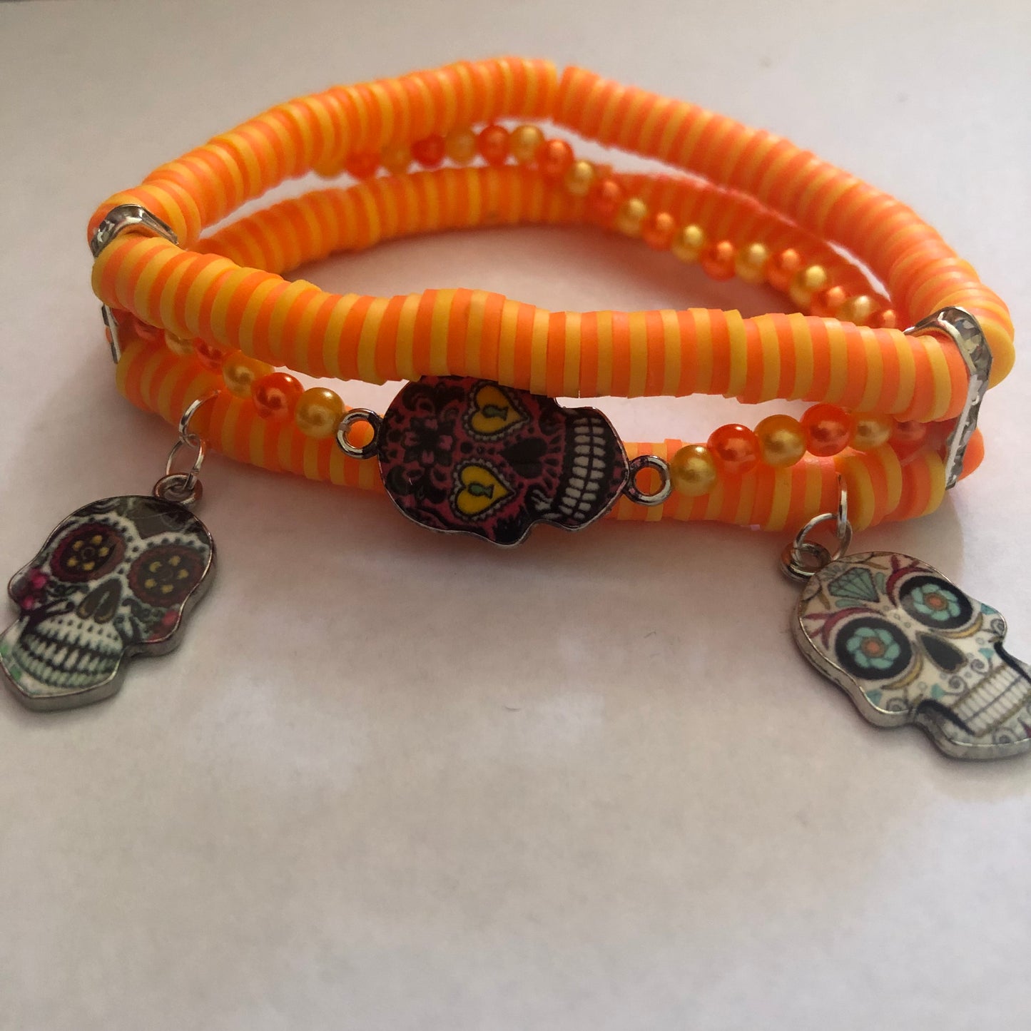 Día De Muertos Skull Calavera Bracelet