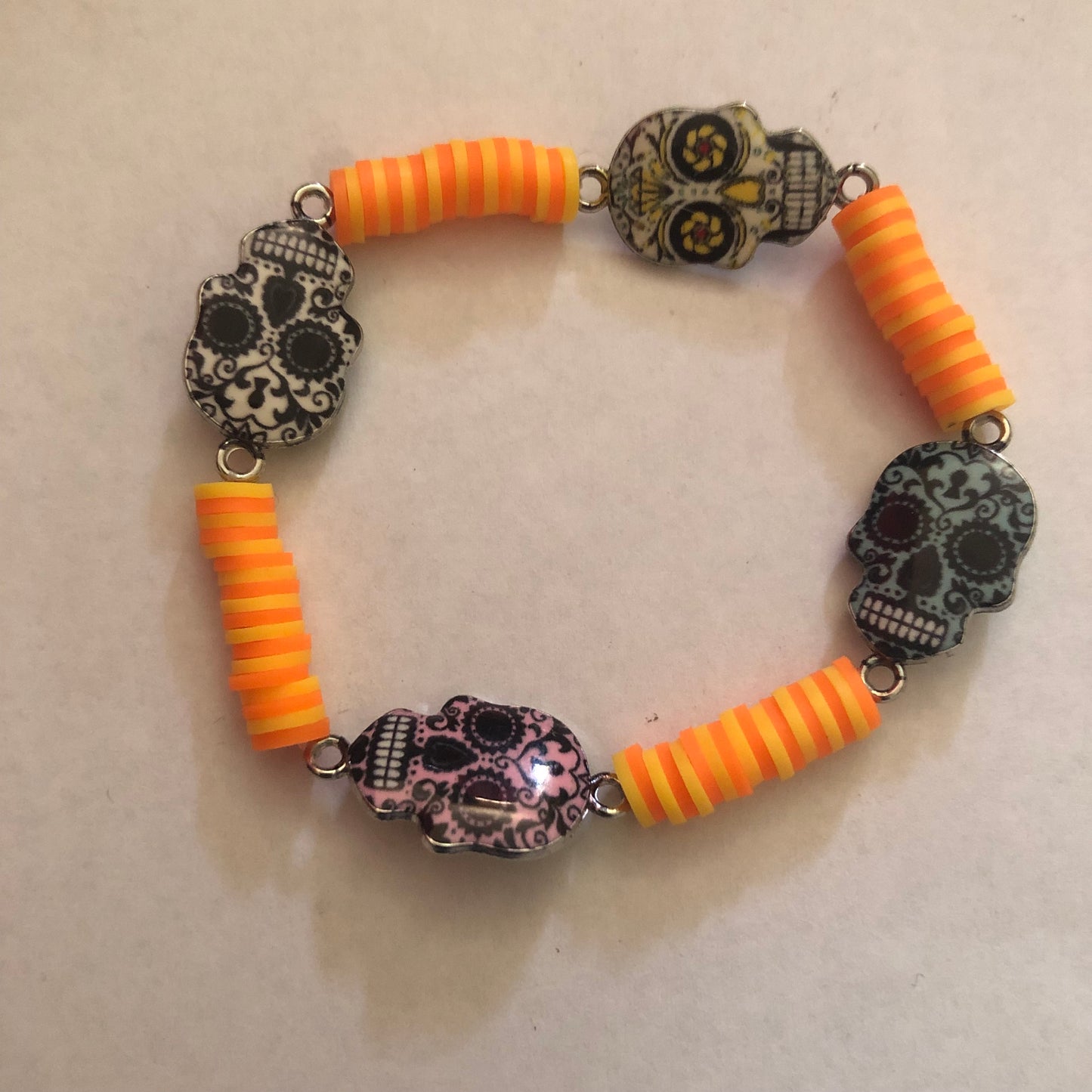 Día De Muertos Skull Calavera Bracelet