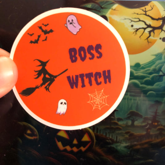 Halloween Boss Witch sticker