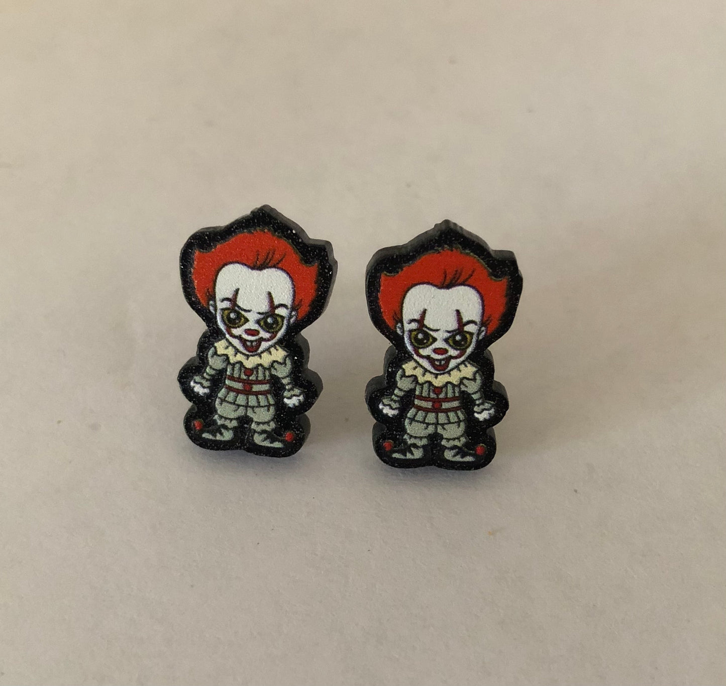 Halloween Pennywise Spooky Mini Stud Earrings
