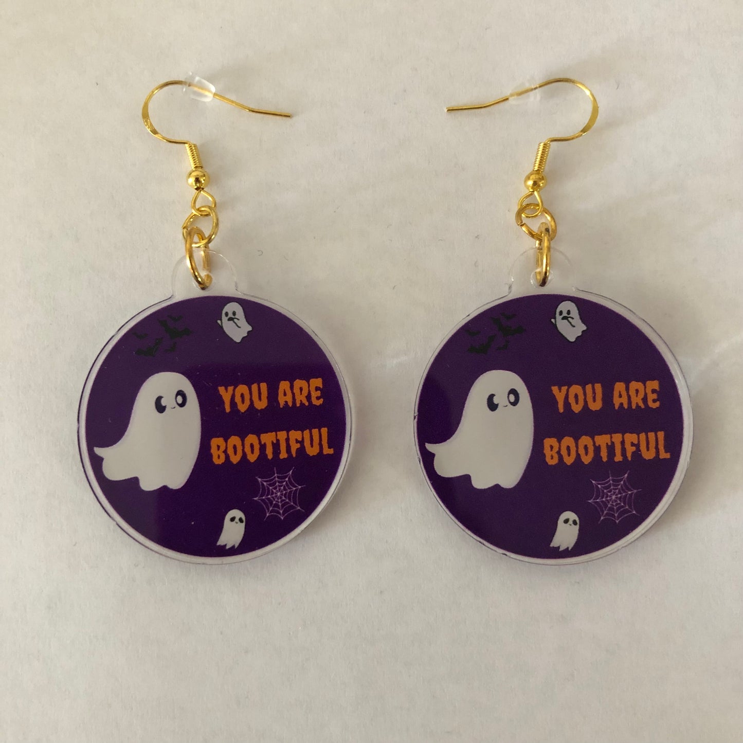 Halloween You are Bootiful earrings