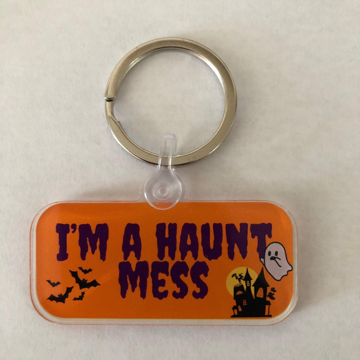 Halloween I’m a haunt mess keychain