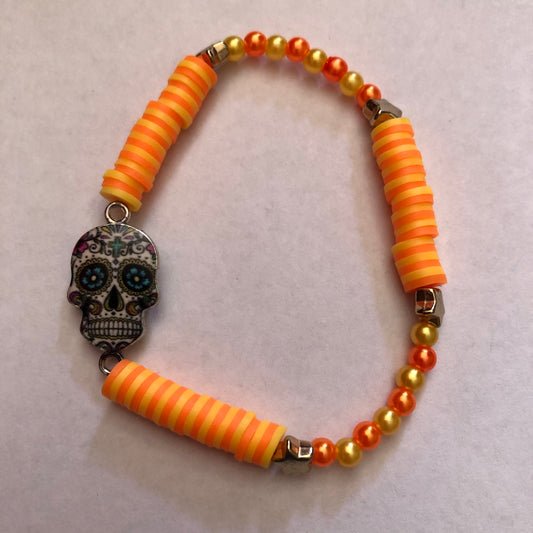 Día De Muertos Skull Calavera Bracelet