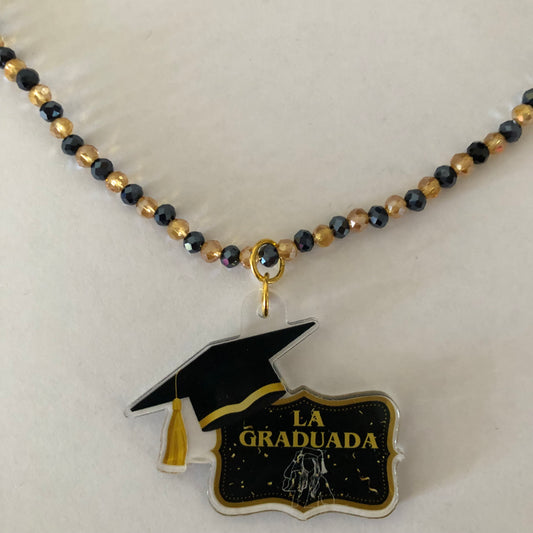 Class of 2024 La Graduada Graduate necklace