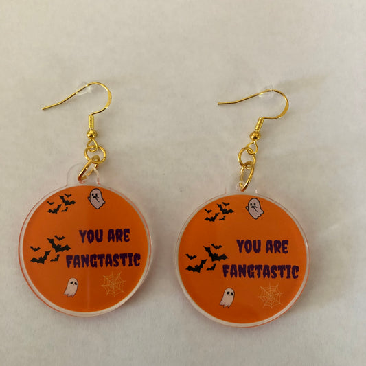 Halloween You are Fangtastic Earrings