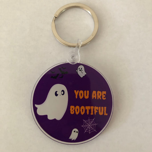 Halloween You are Bootiful keychain