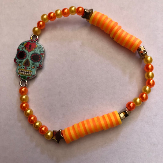 Día De Muertos Skull Calavera Bracelet