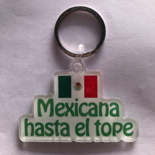 Mexicana hasta el tope keychain