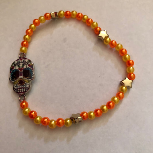 Día De Muertos Skull Calavera Bracelet