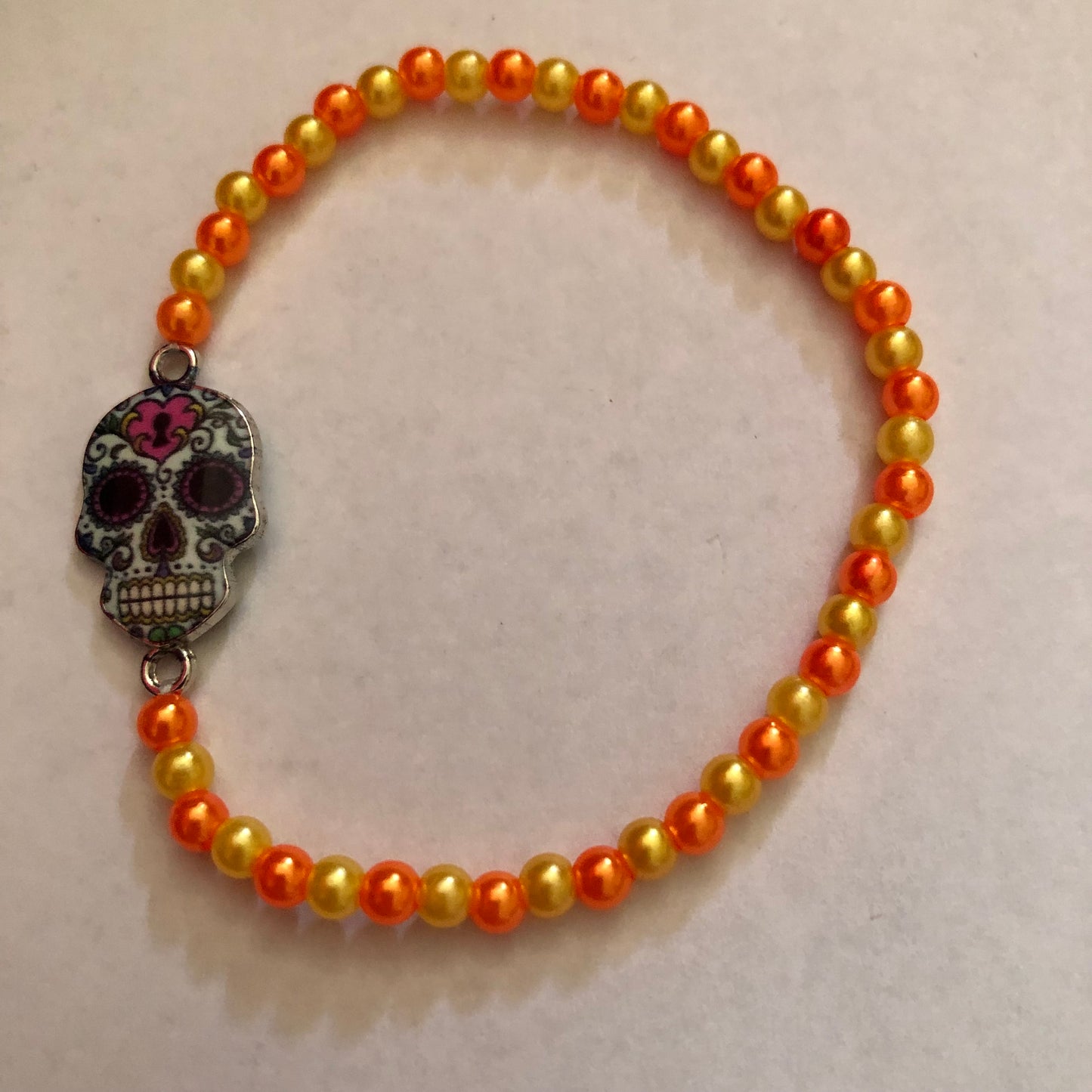 Día De Muertos Skull Calavera Bracelet