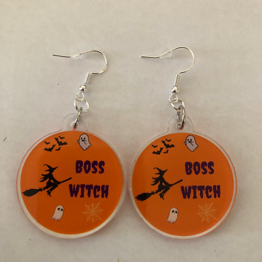 Halloween Boss Witch earrings