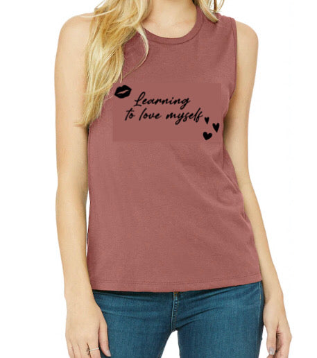 Valentines Day Learning to love myself tank top