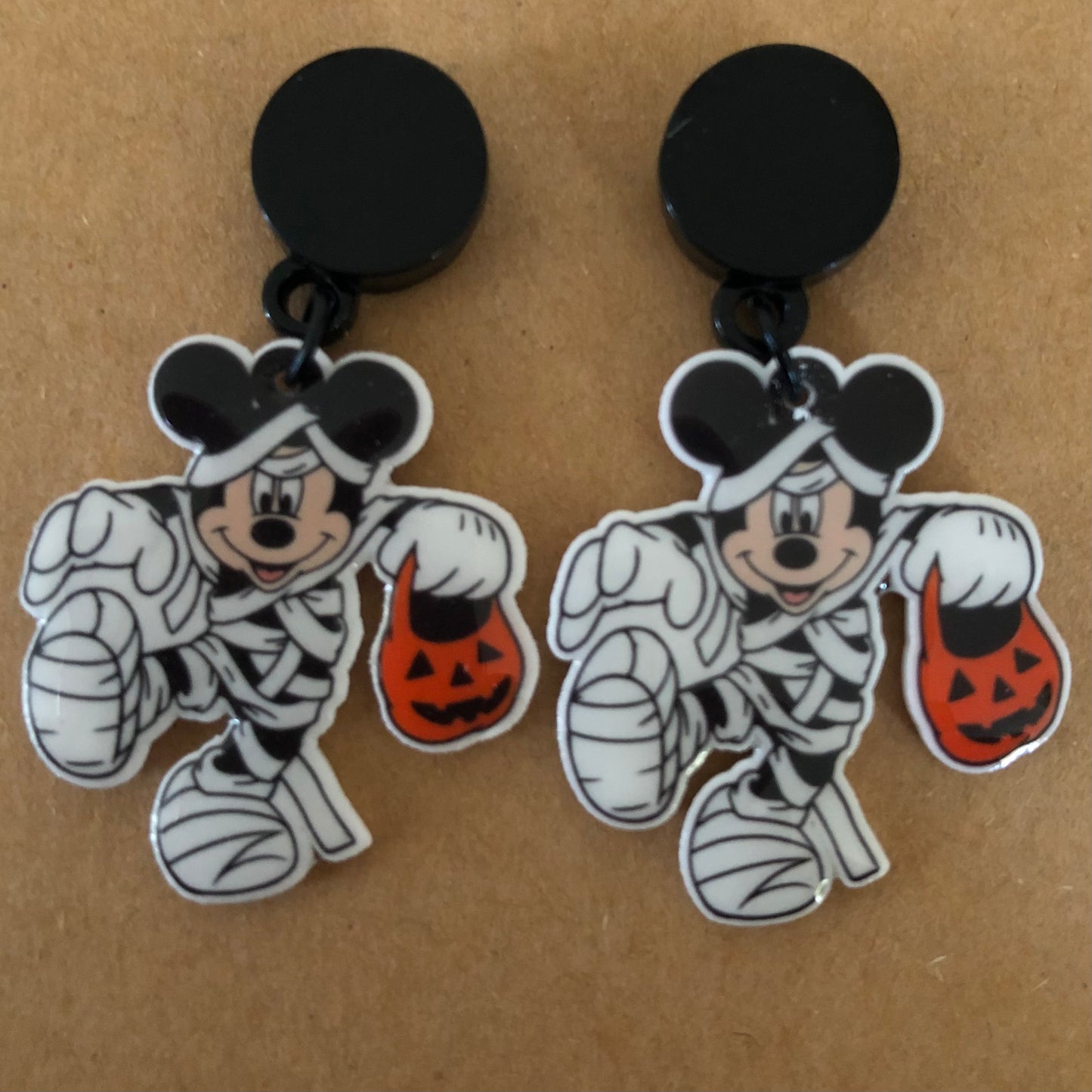 Halloween Mickey Mouse Mummy Spooky Earrings