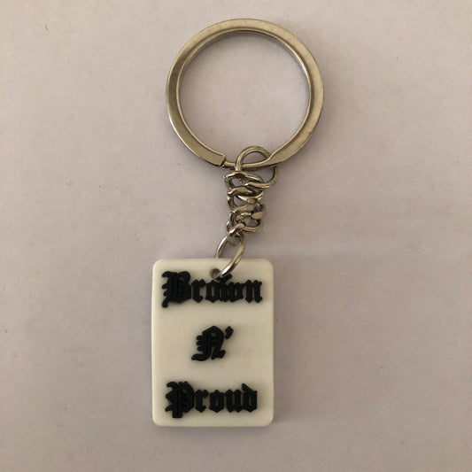 Brown and Proud keychain