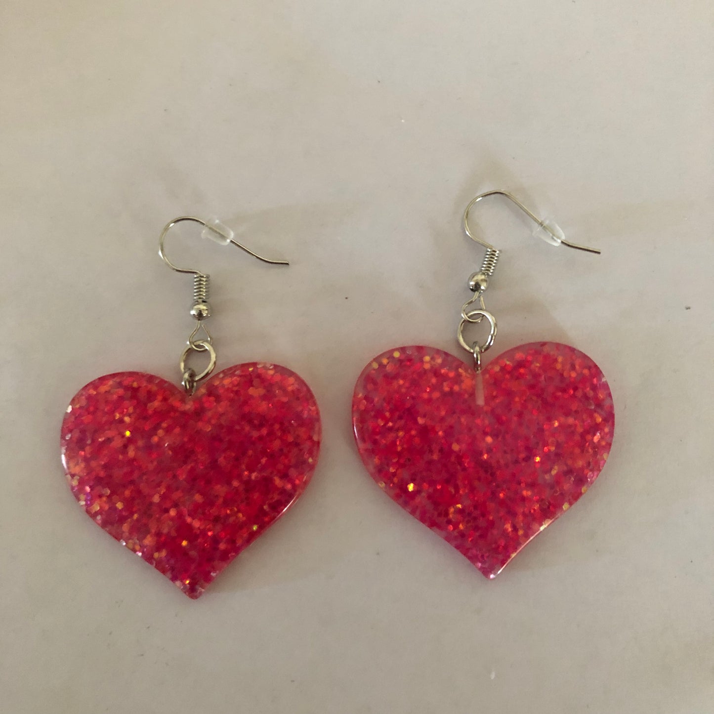 Heart charm y2k earrings