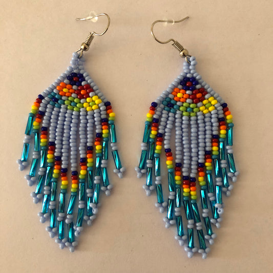 Mexican Huichol earrings