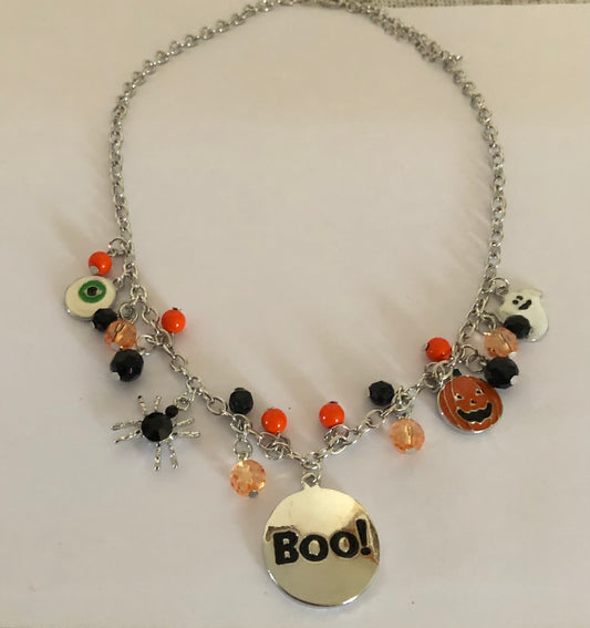 Halloween Spooky Boo Necklace