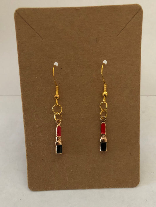 Lipstick earrings