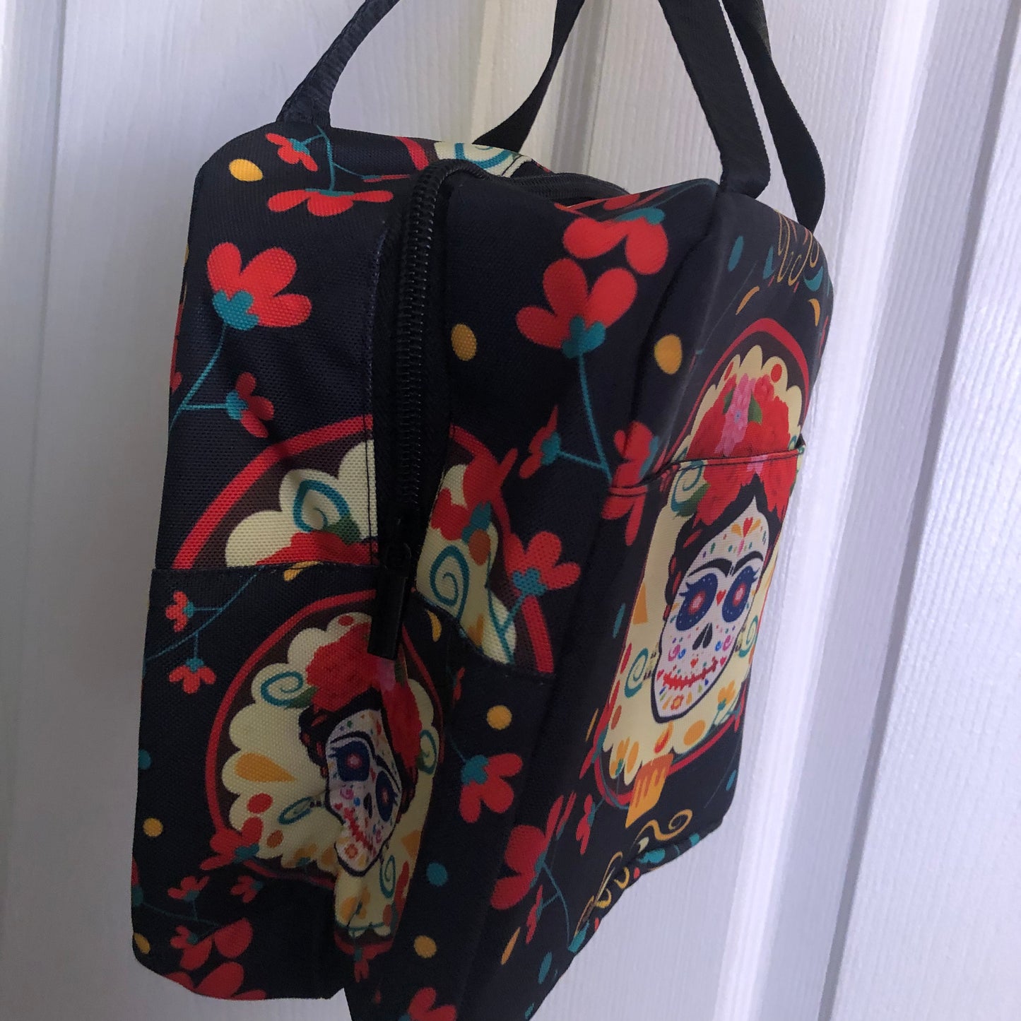 Frida Kahlo Día De Los Muertos lunch bag tote bag purse