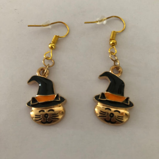 Halloween Spooky Cat Earrings