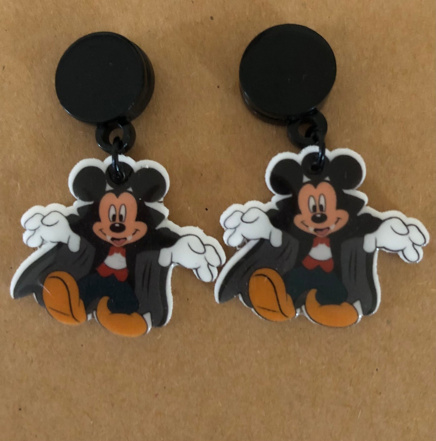 Halloween Mickey Mouse Vampire Spooky Earrings