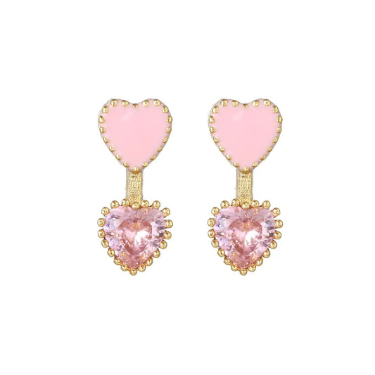 Valentines Day Y2k Mini Heart Stud Earrings
