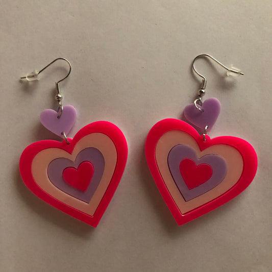 Heart y2k earrings