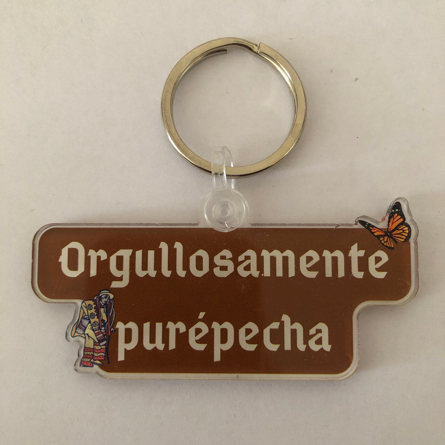 Orgullosamente purépecha keychain