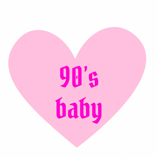 90’s baby sticker