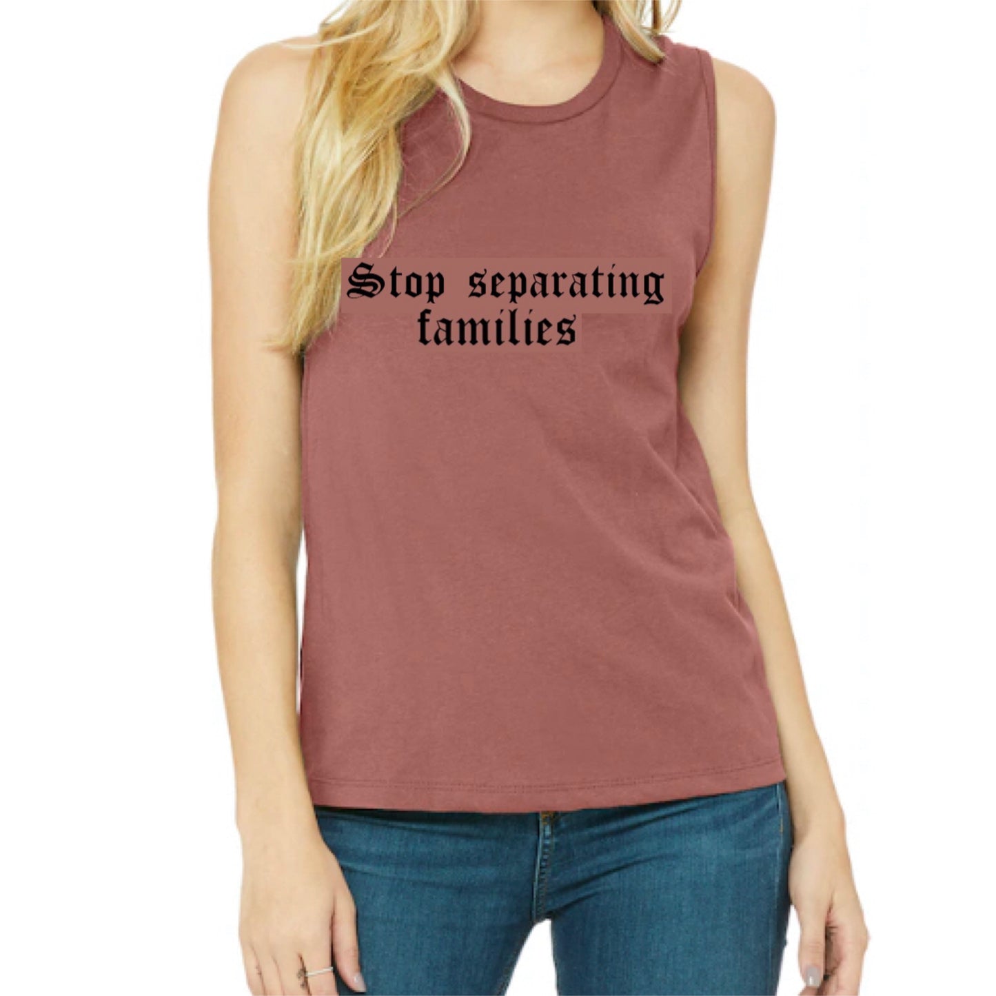 Stop separating families tank top