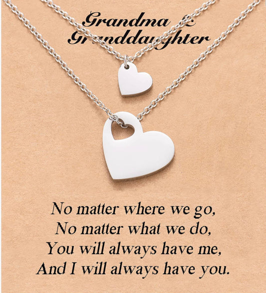 Grandma and Granddaughter necklaces for Mother’s Day | Dia de las madres | Regalos para abuelita