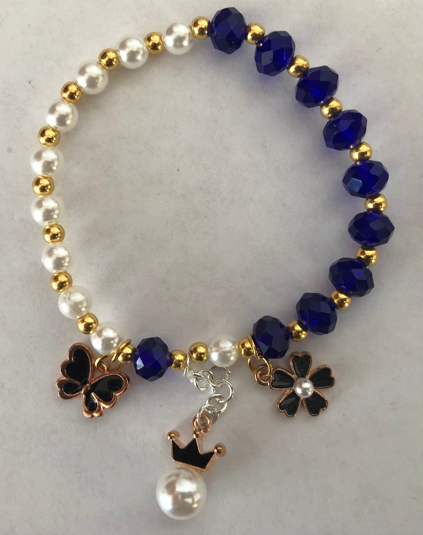 Jewelry set | Charm beaded bracelet and earrings