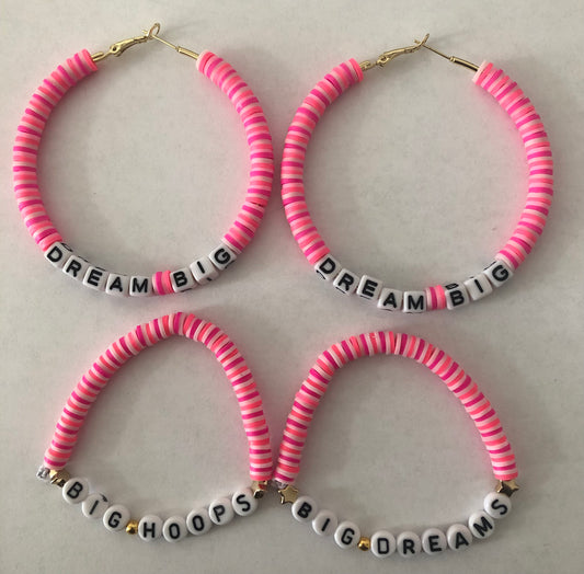 Jewelry set | Dream big hoops and Big Hoops, Big Dreams bracelets