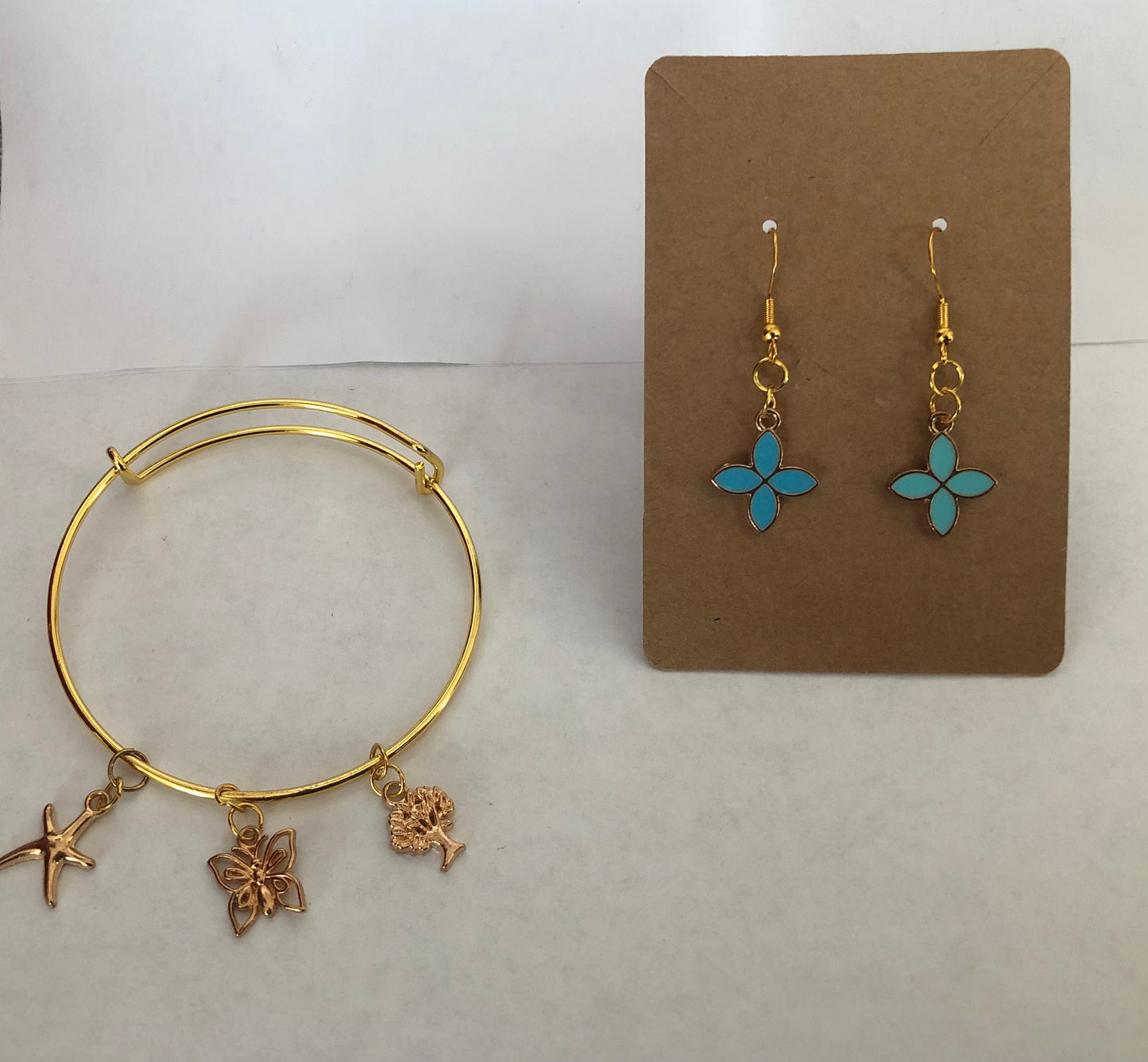 Jewelry set | Charm bracelet and earrings