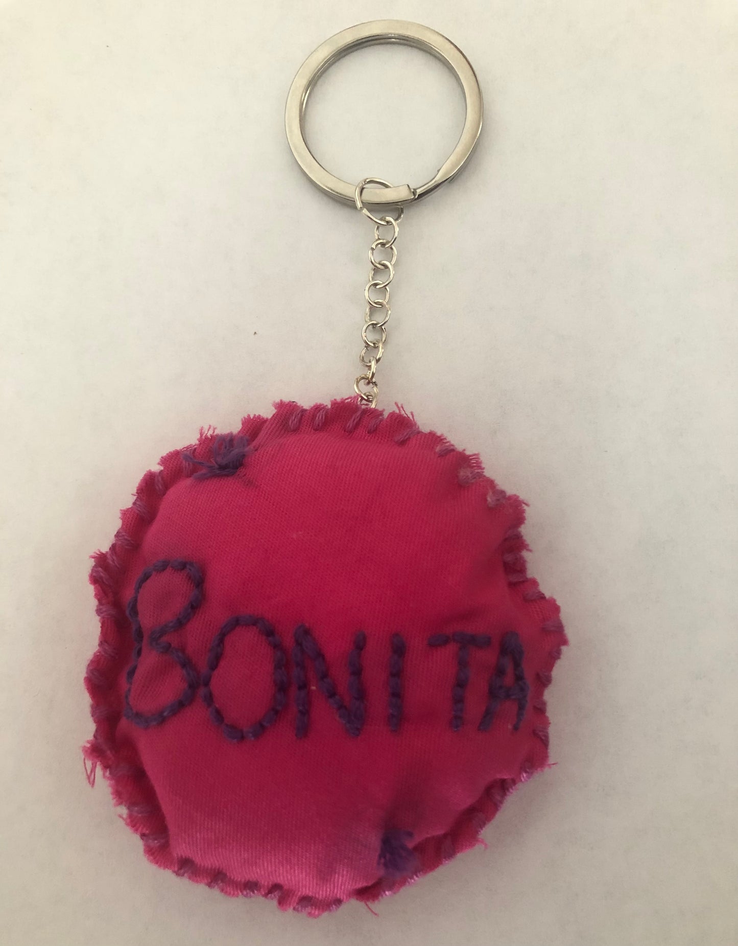 Mini Pillow Embroidered and Empowering Keychains