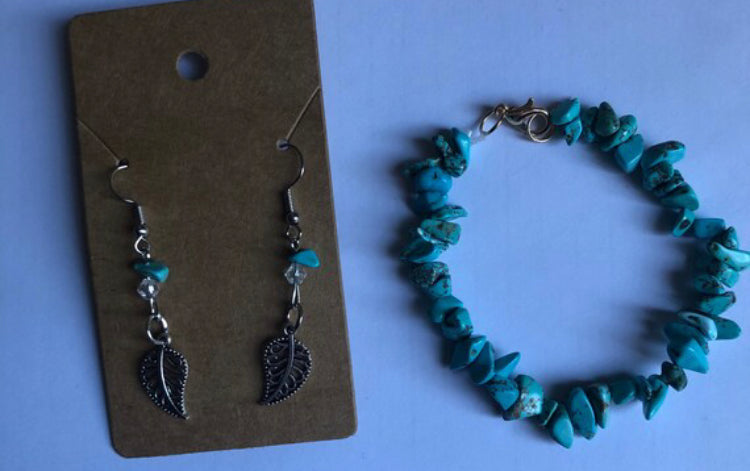 Jewelry set | bracelet and earrings